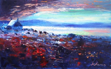 Dawnlight over St Ninians Point Isle of Bute 10x16